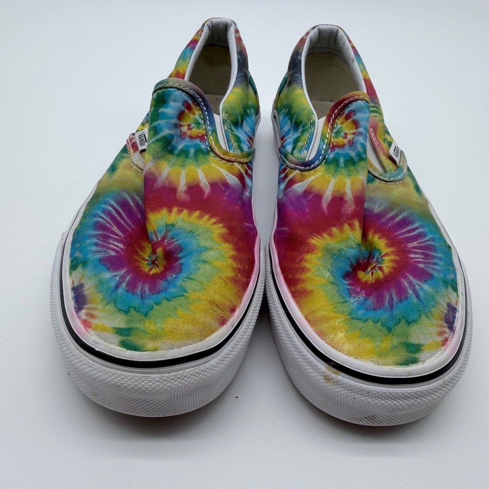 Vans Classic Slip-On Tie Dye Multi Color Mens 7 Womens 8.5 Sneakers 500714